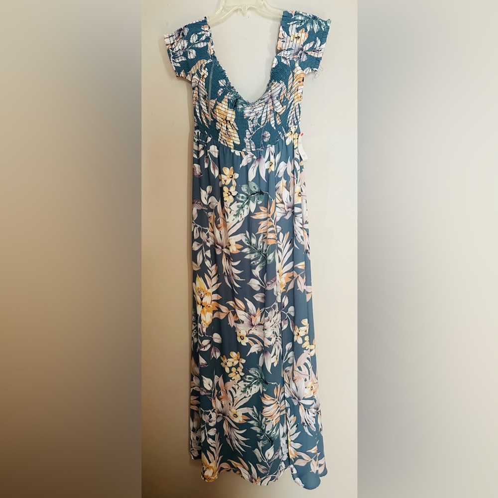 Floral Blue Maxi dress